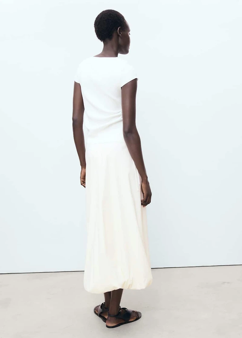 Long balloon skirt