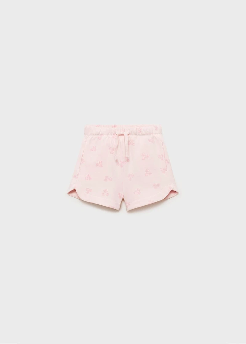 Printed cotton shorts