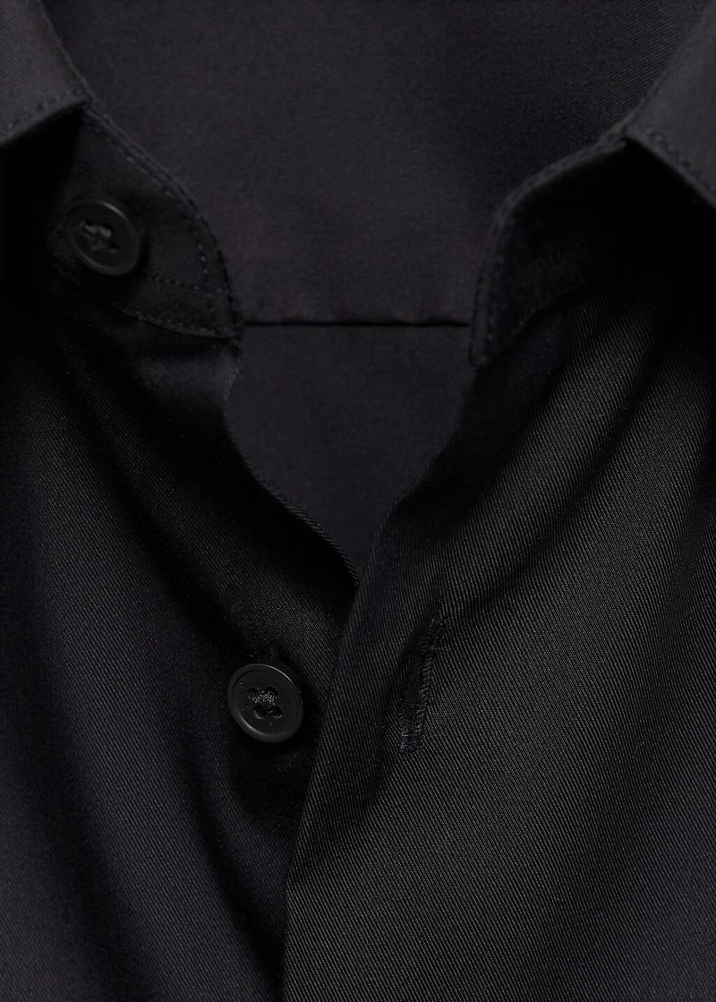 Slim fit cotton suit shirt