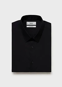 Slim fit cotton suit shirt