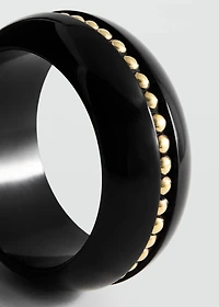 Resin studded maxi bracelet