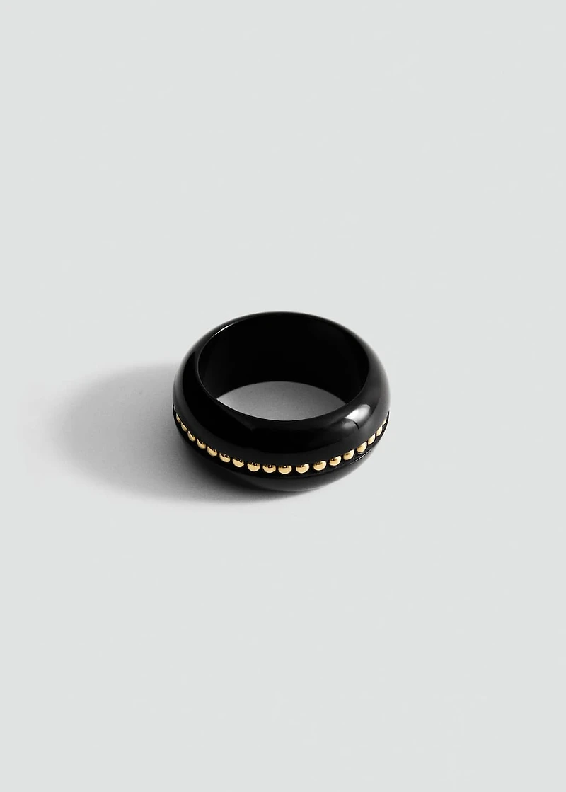 Resin studded maxi bracelet