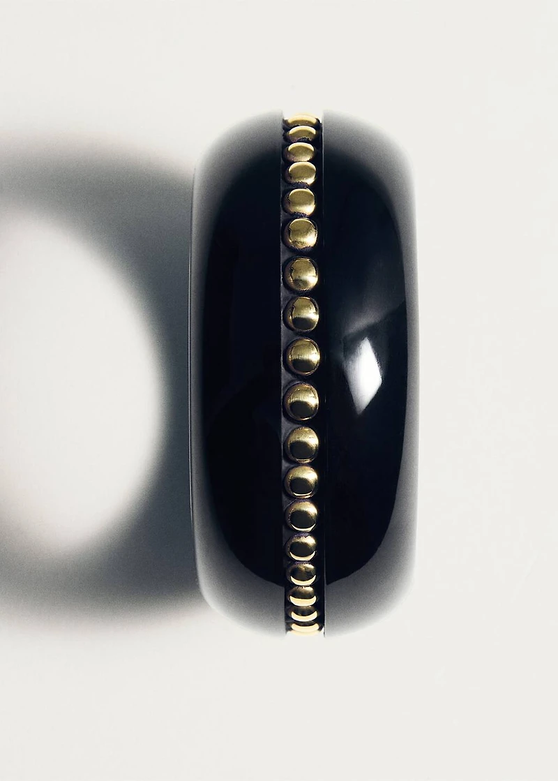Resin studded maxi bracelet