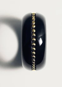 Resin studded maxi bracelet