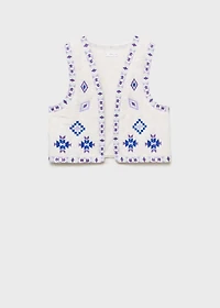 Ethnic embroidered vest