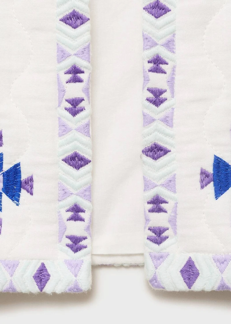 Ethnic embroidered vest