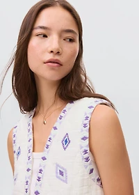 Ethnic embroidered vest