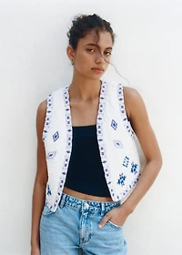 Ethnic embroidered vest