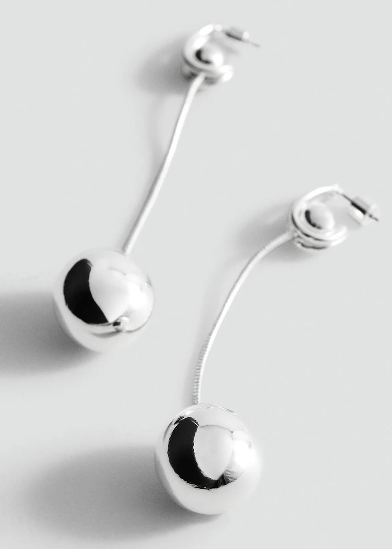 Thread sphere earrings