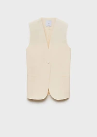 Flowy suit vest