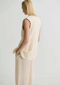 Flowy suit vest
