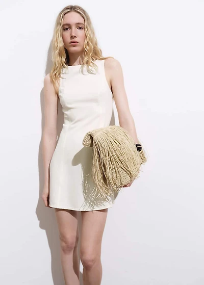 A-line denim dress