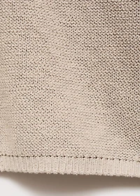 V-neck knit sweater