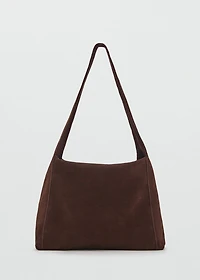 Suede shoulder bag