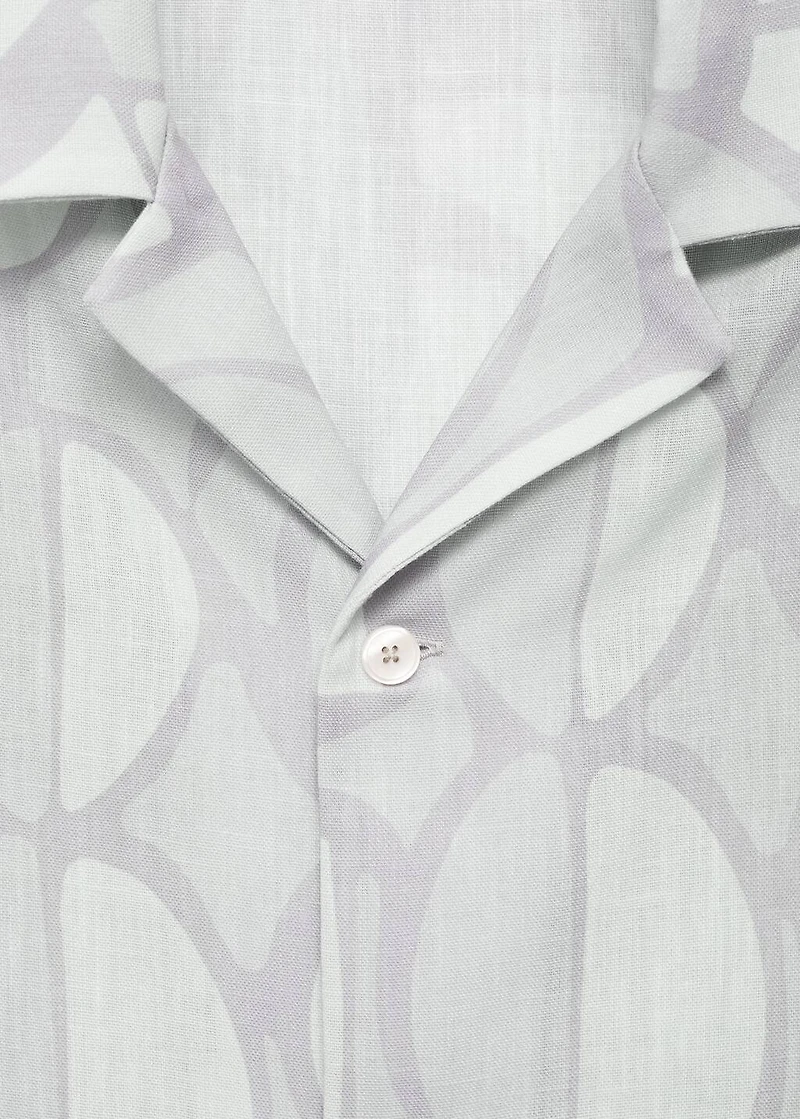 Printed short-sleeved shirt