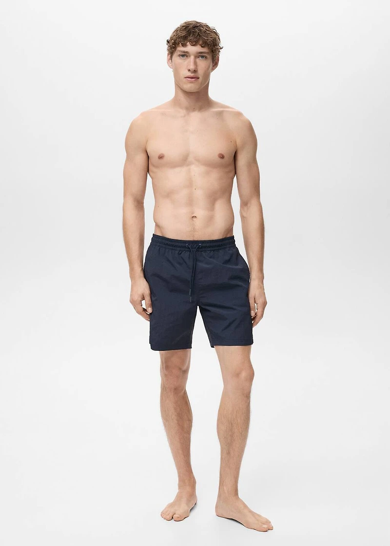 Basic drawstring swimsuit