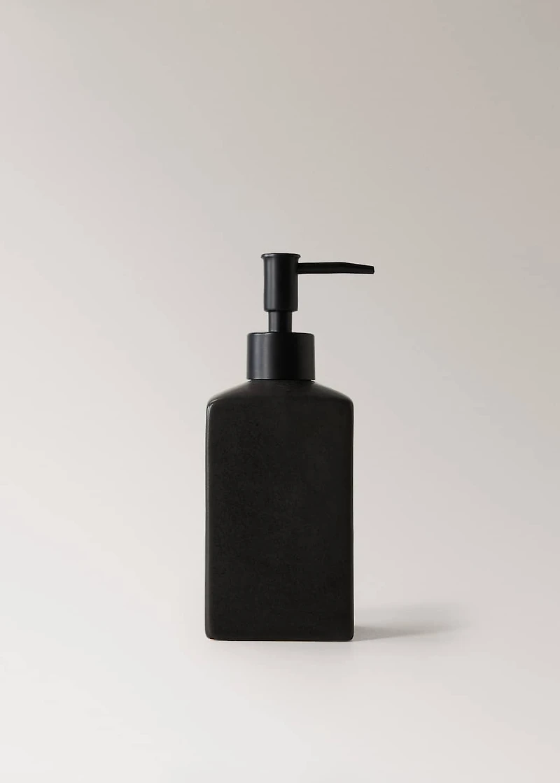 Matte-finish stoneware dispenser