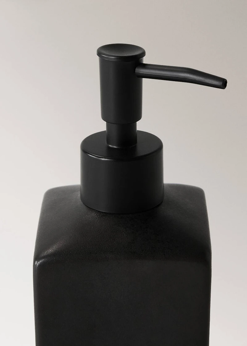 Matte-finish stoneware dispenser