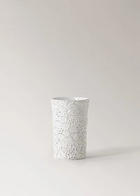 Embossed bathroom tumbler