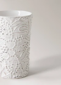 Embossed bathroom tumbler
