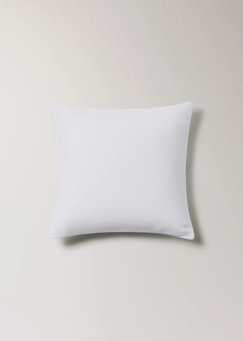Cotton bed pillowcase with hem finish 50x50 cm