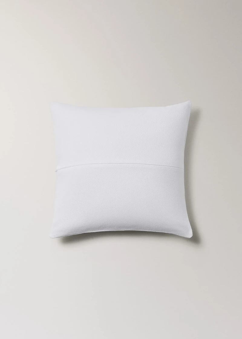Cotton bed pillowcase with hem finish 50x50 cm
