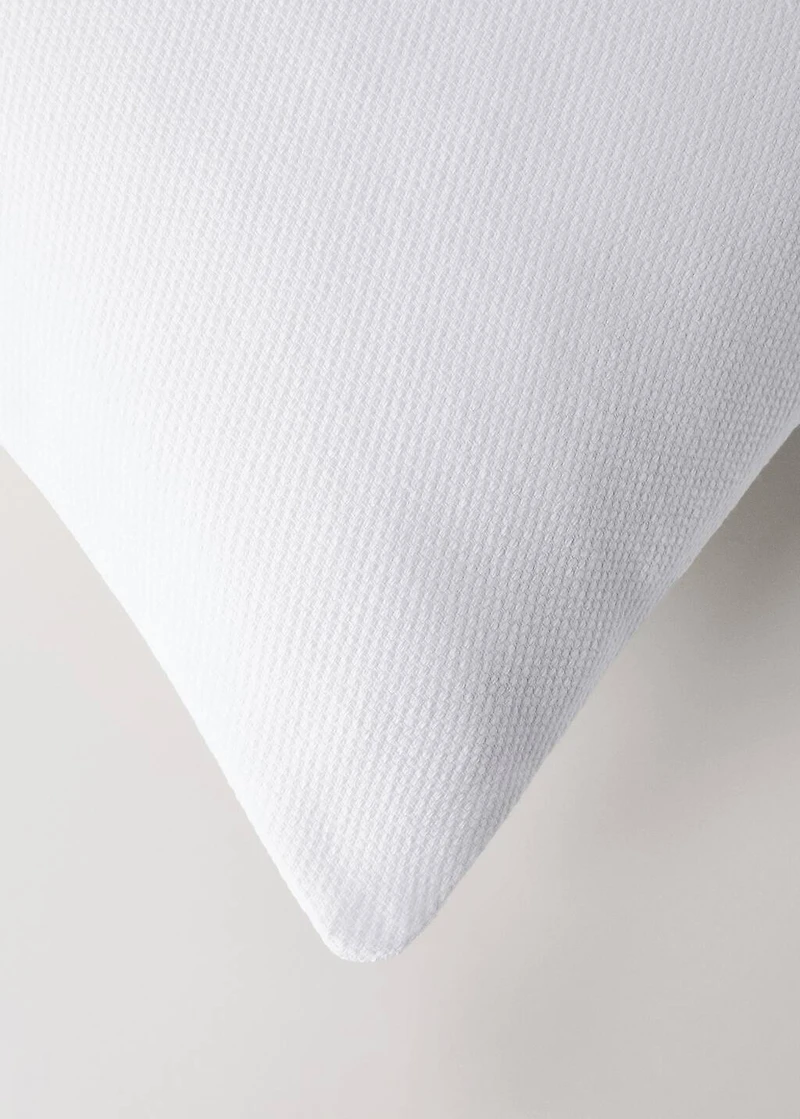 Cotton bed pillowcase with hem finish 50x50 cm