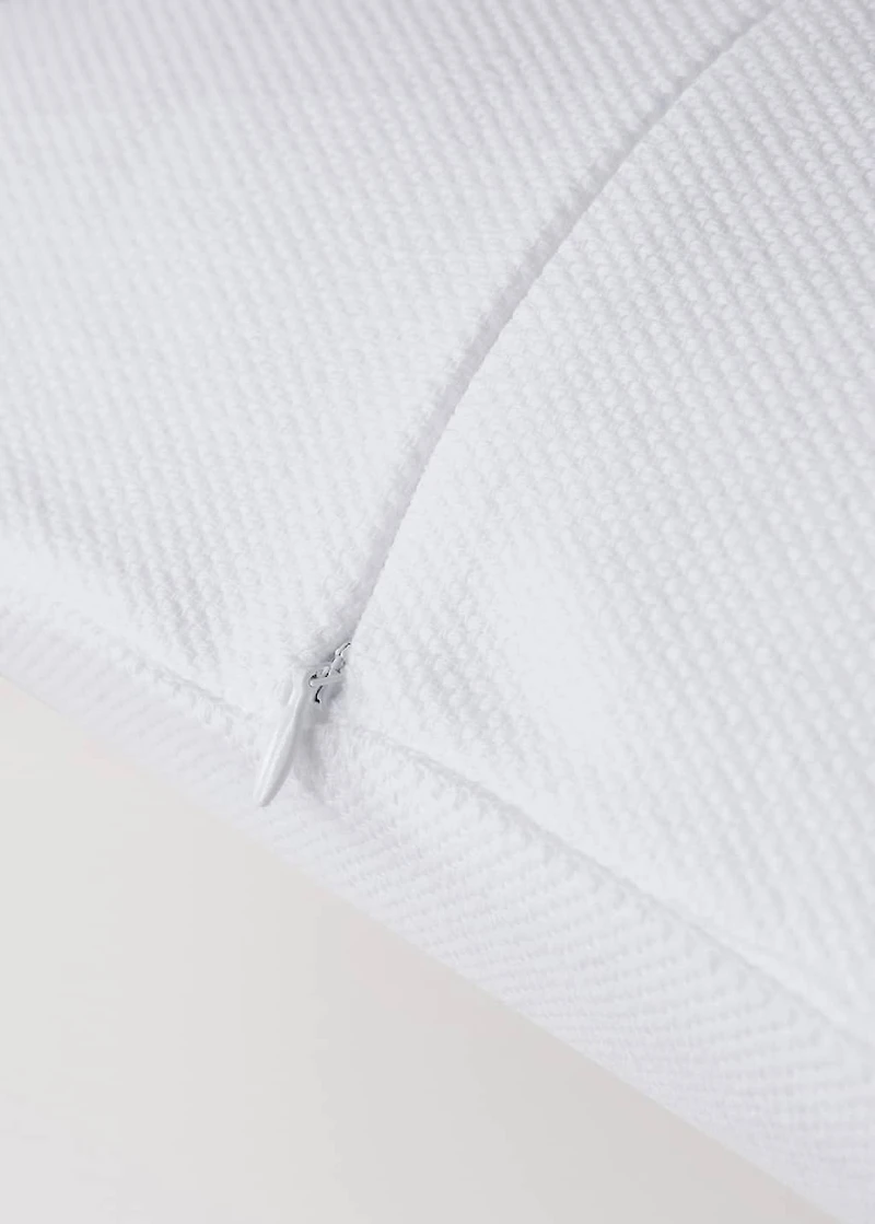 Cotton bed pillowcase with hem finish 50x50 cm