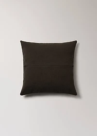 Garment-dyed cushion cover with hem 50x50 cm