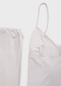 Fluid cotton pajama bottoms
