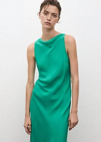 Long satin dress