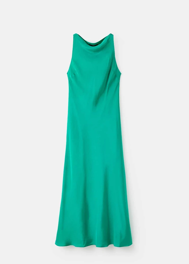 Long satin dress