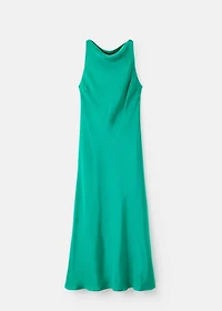 Long satin dress