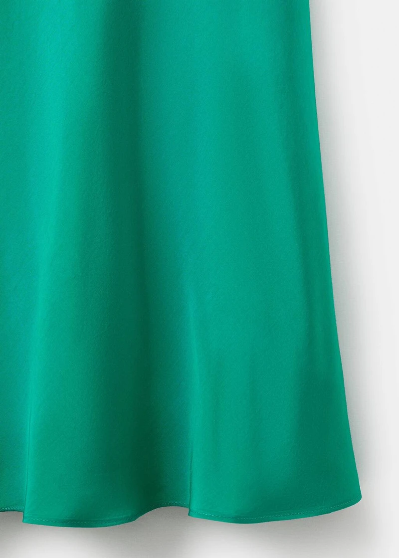 Long satin dress