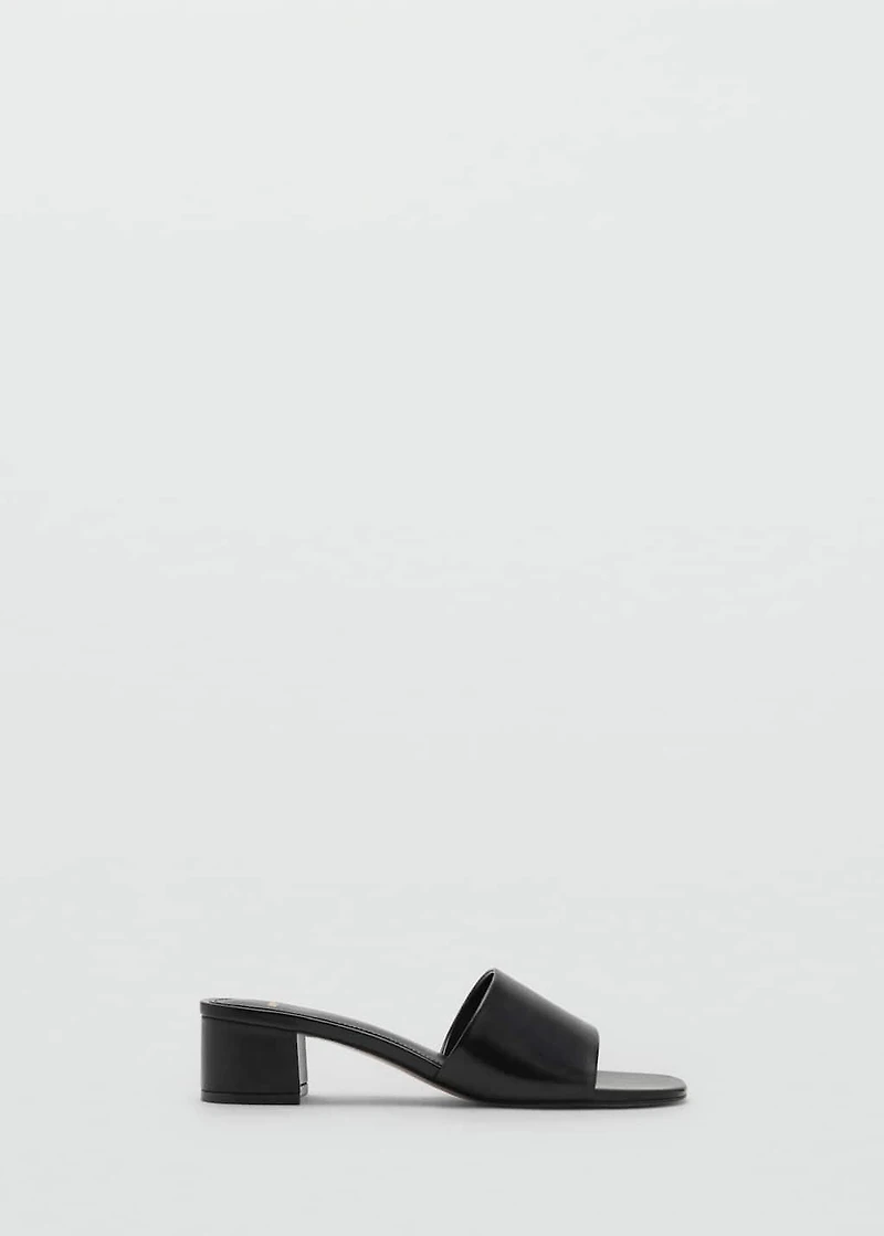 Block-heel sandals with strap