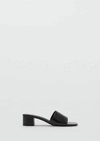 Block-heel sandals with strap