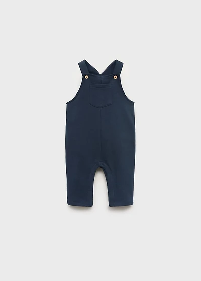 Long cotton dungarees