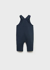 Long cotton dungarees