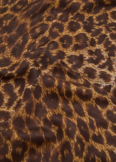 Leopard print scarf