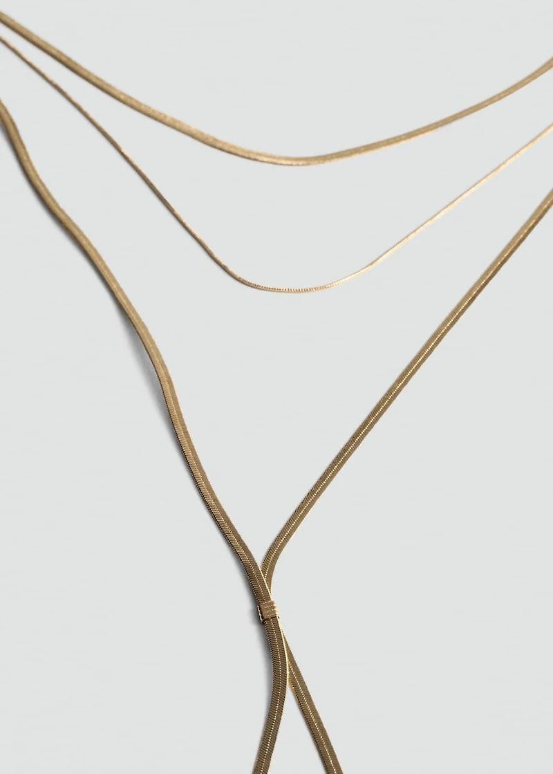 Long triple necklace
