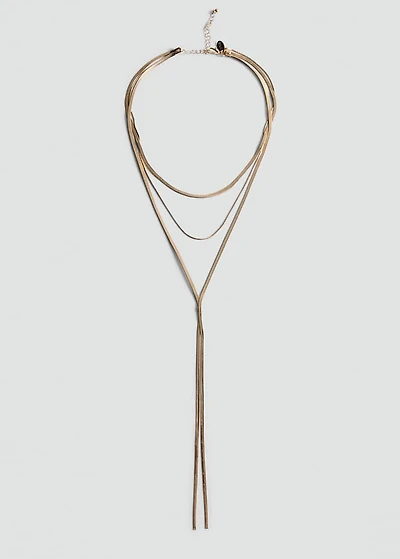 Long triple necklace