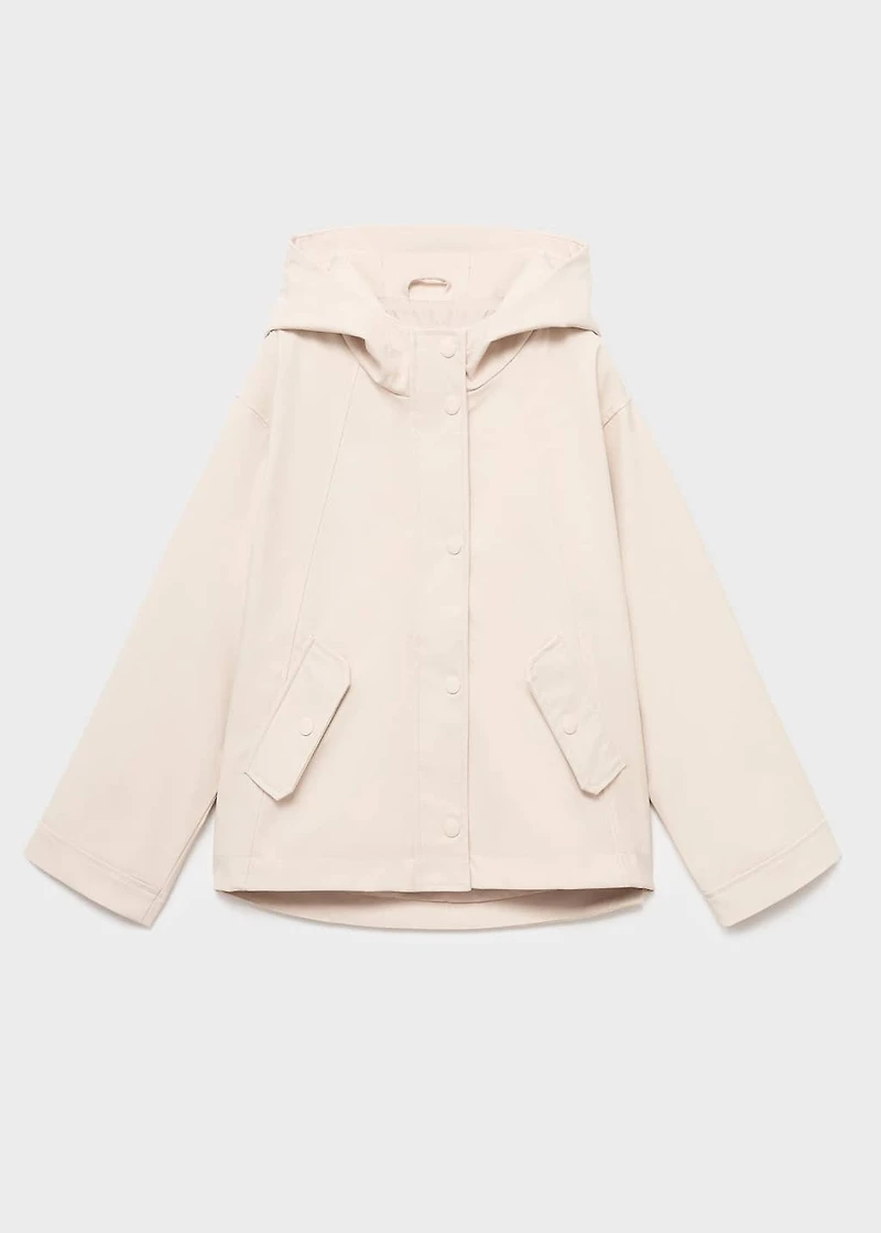 Raincoat hooded jacket
