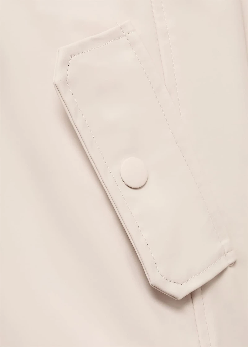 Raincoat hooded jacket