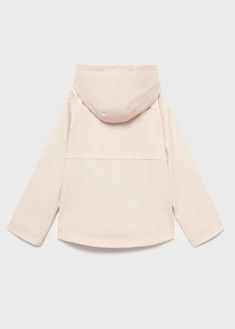 Raincoat hooded jacket