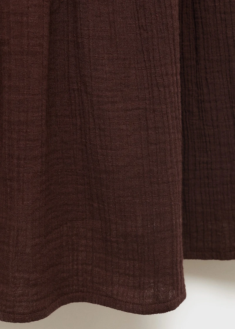 V-neck cotton dress