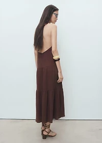 V-neck cotton dress
