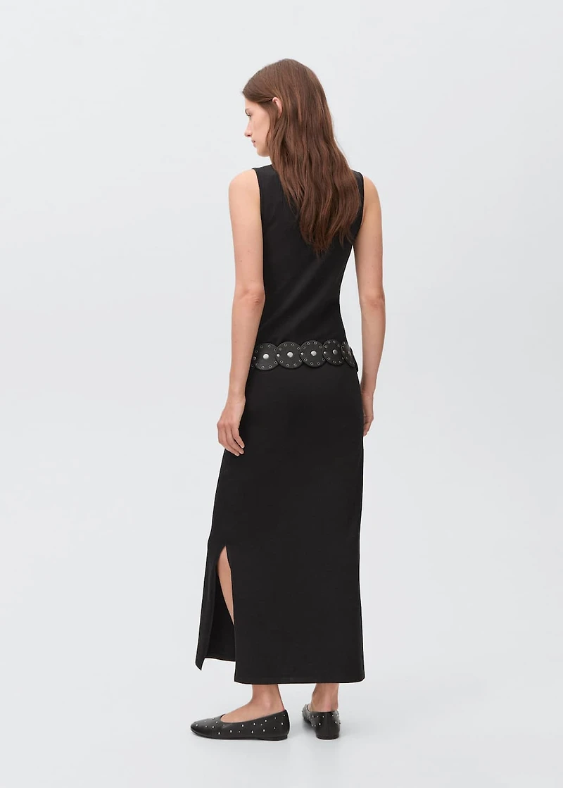 Long knitted dress