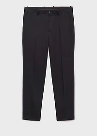 Straight-leg pants a linen and lyocell blend