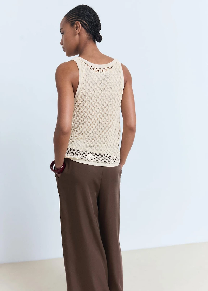 Crochet top with straps