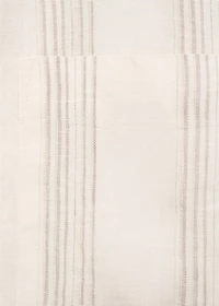 Striped linen overshirt